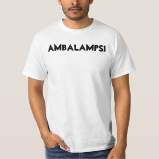 Camiseta Limitado-Oficial AMBALAMPS "T branco "