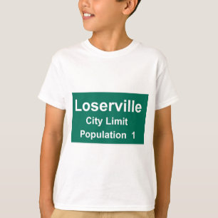 Camiseta Limite de cidade de Loserville
