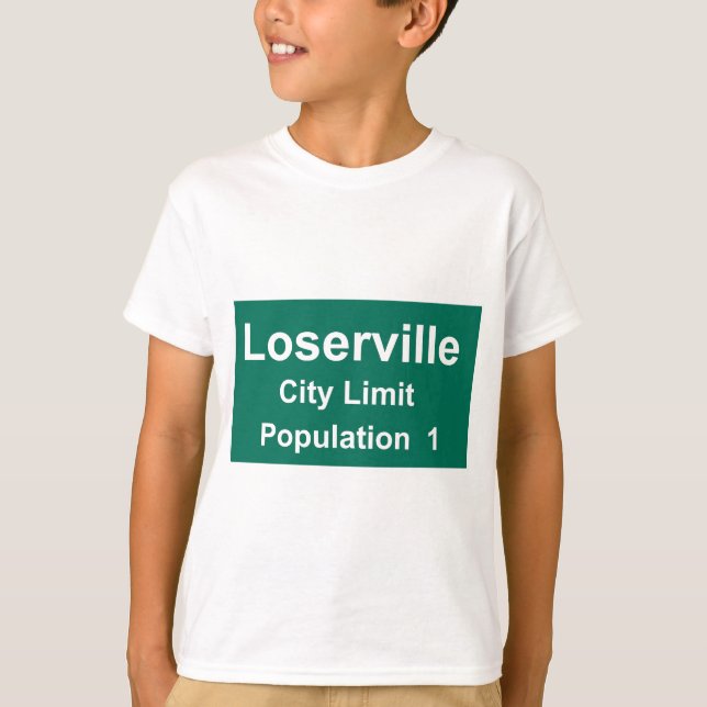 Camiseta Limite de cidade de Loserville (Frente)