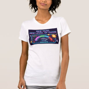 Camiseta Limite de Neon Quebrado: O Medidor de Caos Desconh