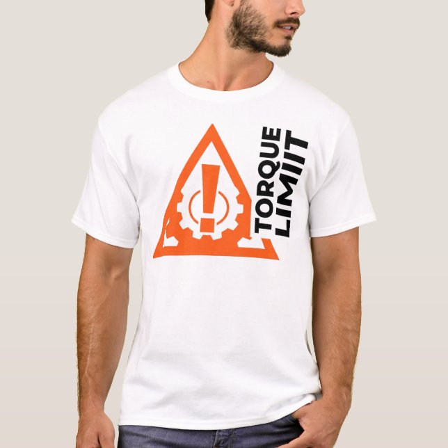 Camiseta Limite de Torque Presente Mecânico Aviso (Frente)