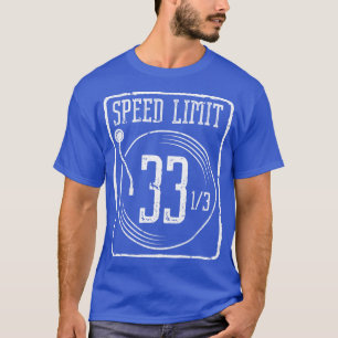 Camiseta Limite de velocidade 33 Registro de vinilo