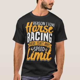 Camiseta Limite de velocidade da correnteza do cavalo Lover