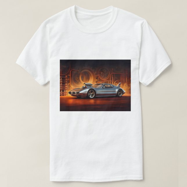 Camiseta Limite de velocidade do carro de conceito (Frente do Design)