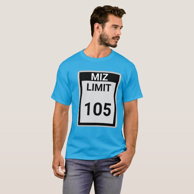Camiseta Limite de Velocidade Miz 105 (Frente Completa)