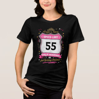 Camiseta Limite de Velocidade Personalizado de Aniversário