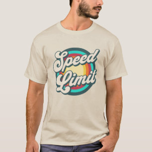 Camiseta Limite de velocidade Retro Bright Rainbow Concert