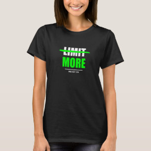 Camiseta Limite Mais Ganhos de Musculação Treinamento de Ac