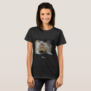 Camiseta Limite Preto de Esquilo de Fundo