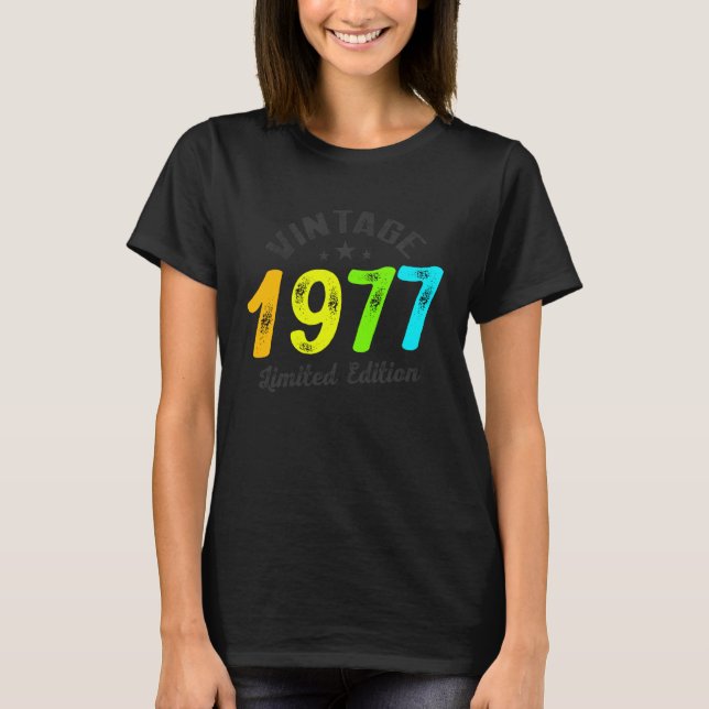 Camiseta Limited Edition - Vintage 1977 (Frente)