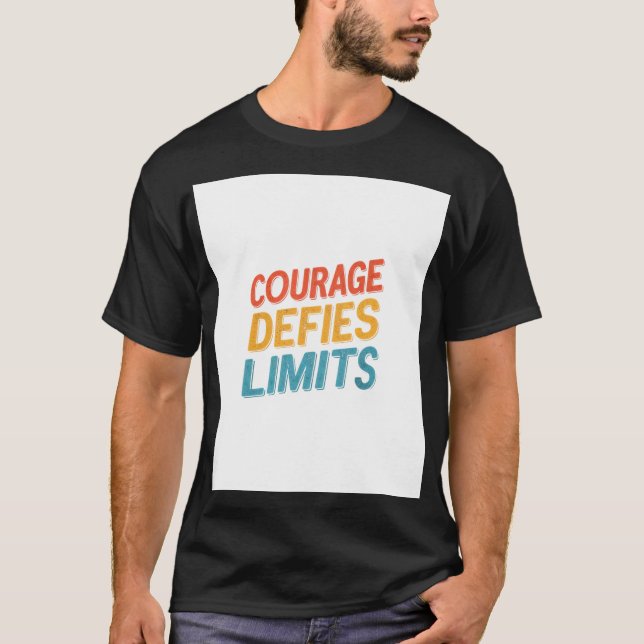 CAMISETA LIMITES DE DÉFICE DE CORAGEM (Frente)