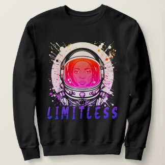Camiseta Limitless Female Astronaut Women's Sweatshirt