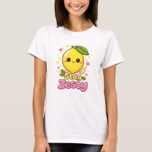 Camiseta Limoeiro Kawaii Fofo “Fique Zesty”