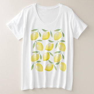 Camiseta Limões amarelo-aquarela