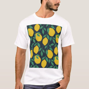 Camiseta Limões Coloridos: Vibrância Desenhada À Mão.