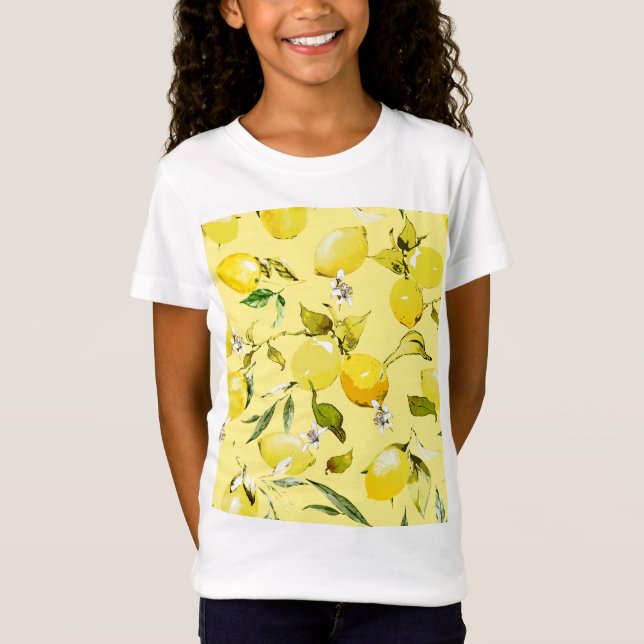 Camiseta Limões de aquarela 15 (Frente)
