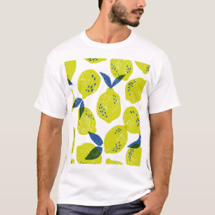 Camiseta Limões suculentos: padrão perfeito de vintage.
