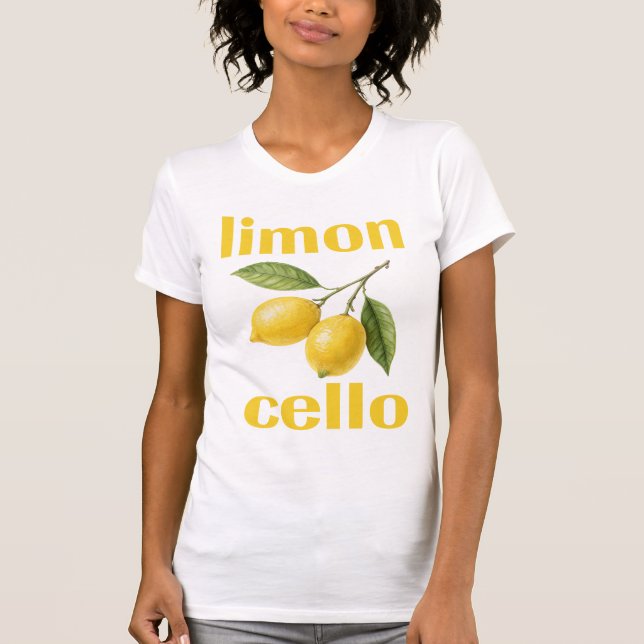 camiseta limon cello para mulheres e homens (Frente)