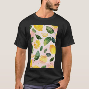 Camiseta Limon Pattern Art Vintage Fruta 4