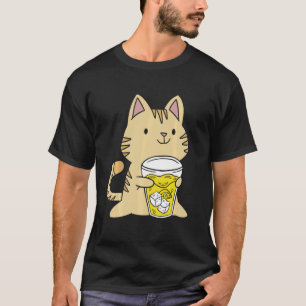 Camiseta Limonada Cura Stand Cat Funny Lemon Citrus Juice K