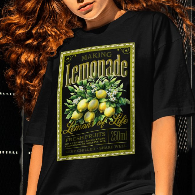 Camiseta Limonada de fazer Velha, Rótulo Escuro (Criador carregado)