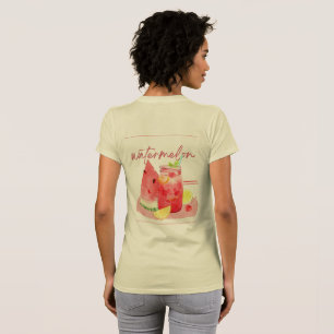 Camiseta Limonada de Melancia Arte em Aquarela