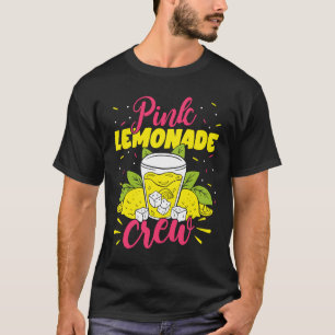 Camiseta Limonada Rosa Tripulante Limão Sumo de Limão Chefe