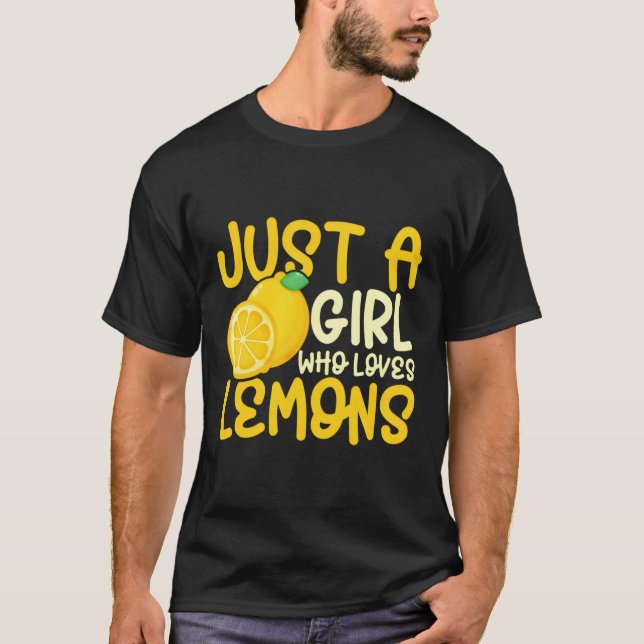 Camiseta Limonada Só Uma Menina Que Ama Limão (Frente)