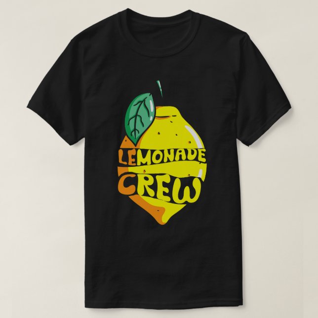 Camiseta Limonada Tripulação Hora de Verão Limão Bebida (Frente do Design)