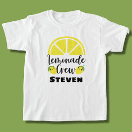 Camiseta Limonada Tripulação Personalizada Limonada