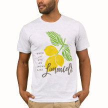 Limoncello camiseta, quando a vida te dá limões