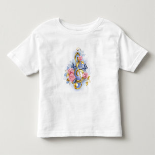Camiseta Limpa de árvore com rosas cor-de-rosa