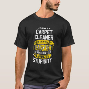 Camiseta Limpa de tapete Idea Engraçado Sarcasmo Piada Cle
