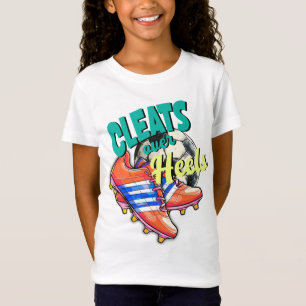 Camiseta Limpa os saltos, futebol feminino