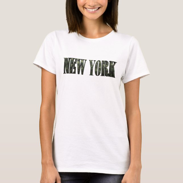 Camiseta Limpa Verde NEW YORK (Frente)