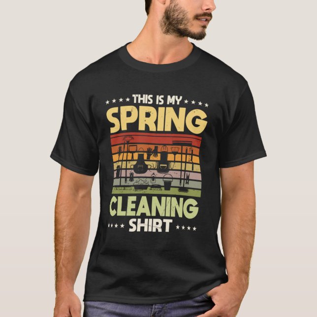 Camiseta Limpador de Casa de Cotação de primavera (Frente)
