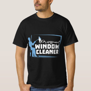 Camiseta Limpador de janela profissional Gift Washer Pai Hu