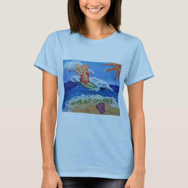 Camiseta Limpar Anjo Cancer (Frente)