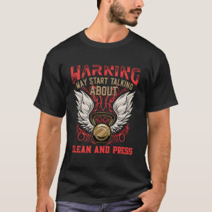 Camiseta Limpar E Pressionar A Saúde Da Malhação Do Humor G