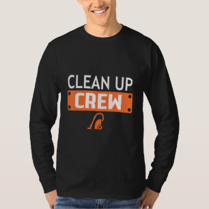 Camiseta Limpe a Família de Combinação Engraçada Da Tripula