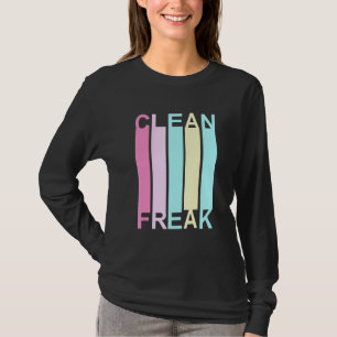 Camiseta Limpe a limpeza de Neat do Freak Lady Ocd Retro