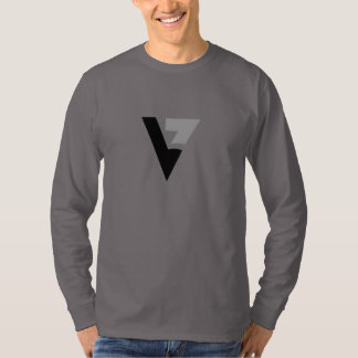 Camiseta Limpe o logotipo V Longa Folga