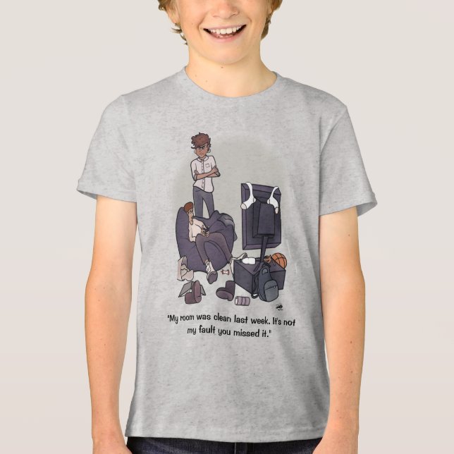 Camiseta Limpe o seu quarto (Frente)