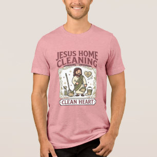 Camiseta Limpeza da Casa de Jesus Coração Limpo Limpeza da 