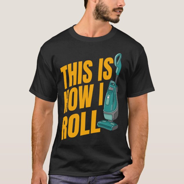 Camiseta Limpeza Da Casa Do Vaccum Cleaner (Frente)