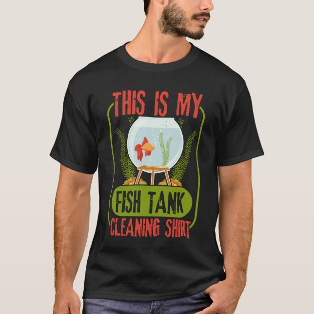 Camiseta Limpeza de aquário (Frente)