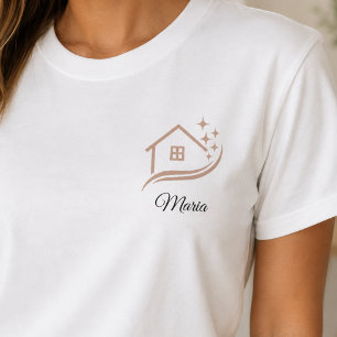 Camiseta Limpeza de Casa por Empregada Profissional Brilhan