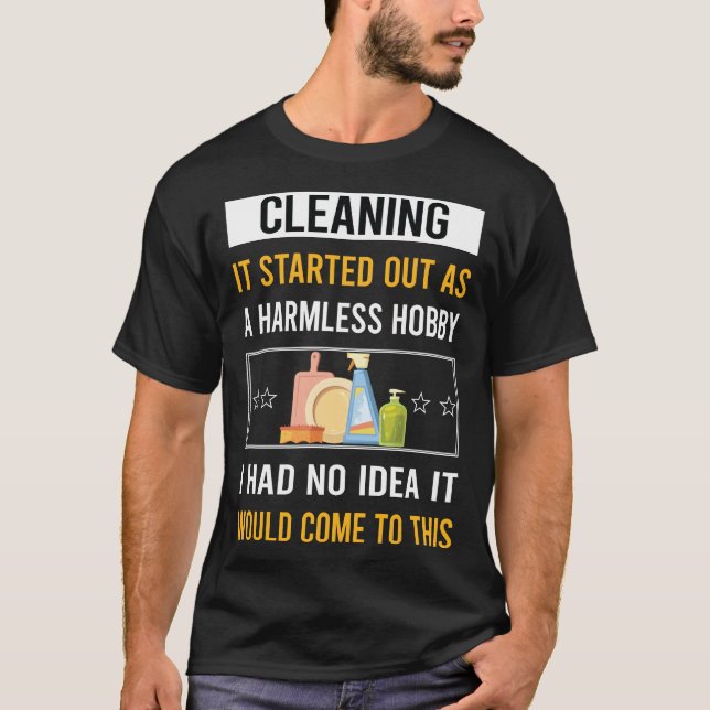 Camiseta Limpeza de Hobby Sem Danos (Frente)