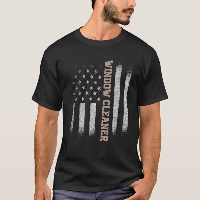 Camiseta Limpeza de Janelas Americana 7 (Frente)