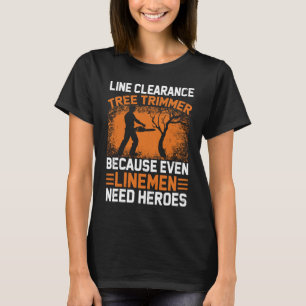 Camiseta Limpeza de Linha Trimmer de Árvore para Homens Arb